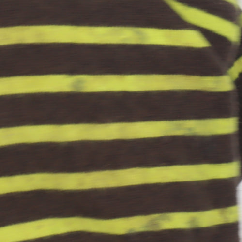 Mini Boden Boys Brown Striped Pullover Jumper, Size 2