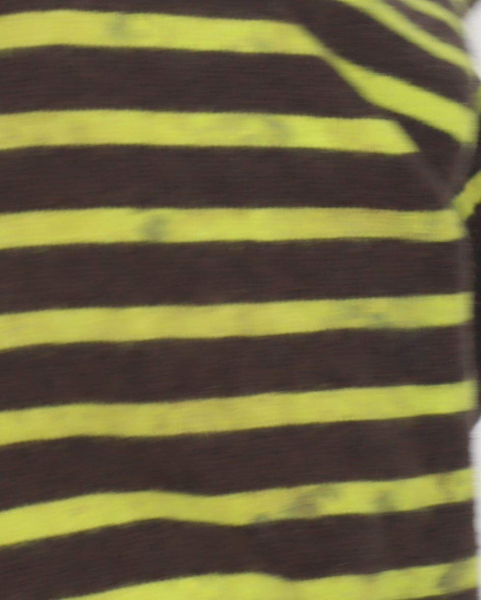 Mini Boden Boys Brown Striped Pullover Jumper, Size 2