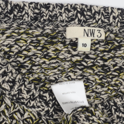 NW3 Women's Multicoloured Cotton Pullover Jumper, Size 10