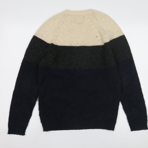American Eagle Men Beige Pullover S Wool Jumper