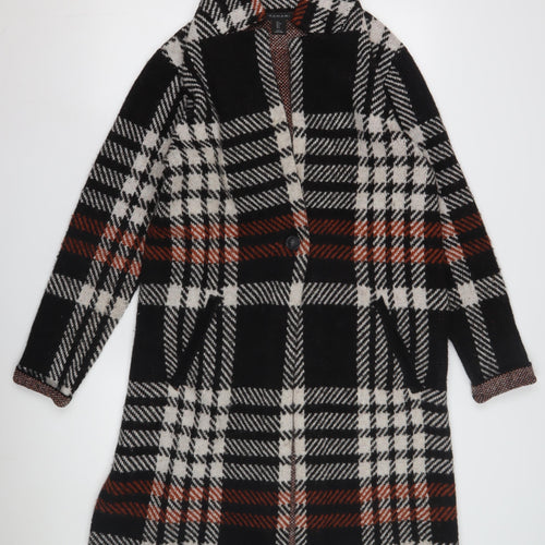 Tahari Women's Multicoloured Check Coat L