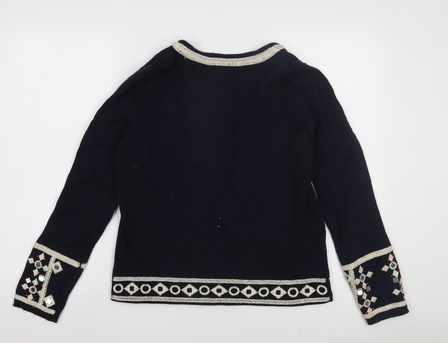 Monsoon Women's Black Embroidered Cardigan M