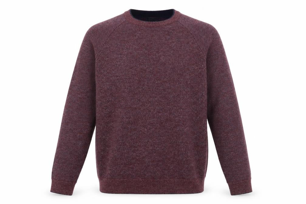 Front view of Whistles Men's Purple Wool Blend jumper M