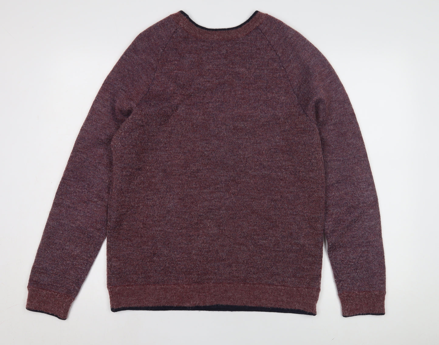 Whistles Men's Purple Wool Blend Pullover Jumper M