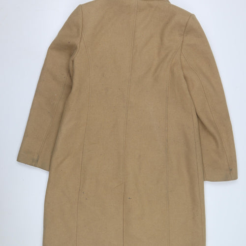 Monsoon Women’s Beige Wool Blend Coat Size 10 Warm & Stylish
