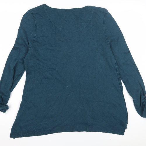 White Stuff Women's Blue Pullover Jumper, Size 12