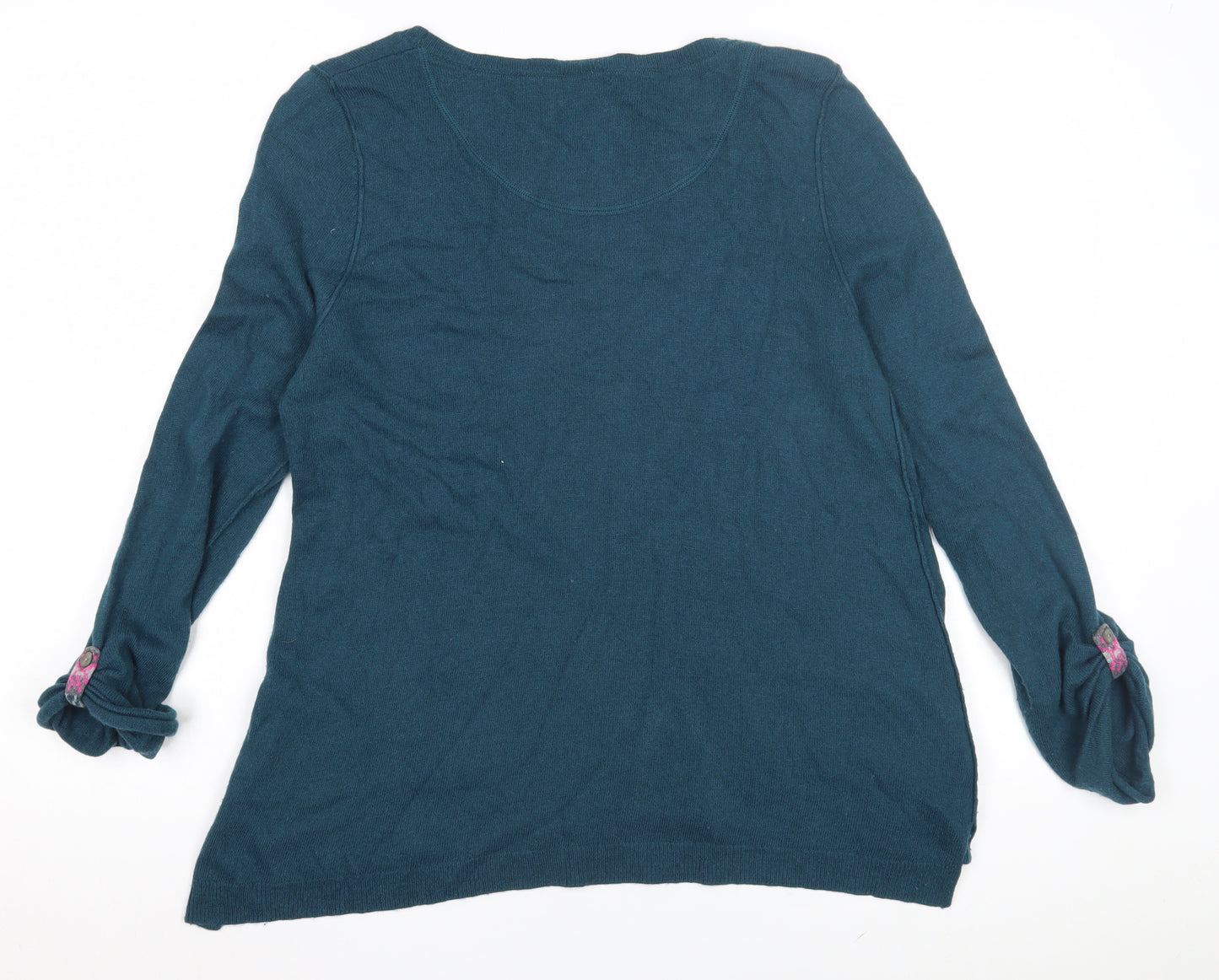 White Stuff Women's Blue Pullover Jumper, Size 12