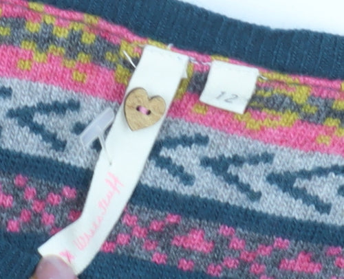 White Stuff Women's Blue Pullover Jumper, Size 12