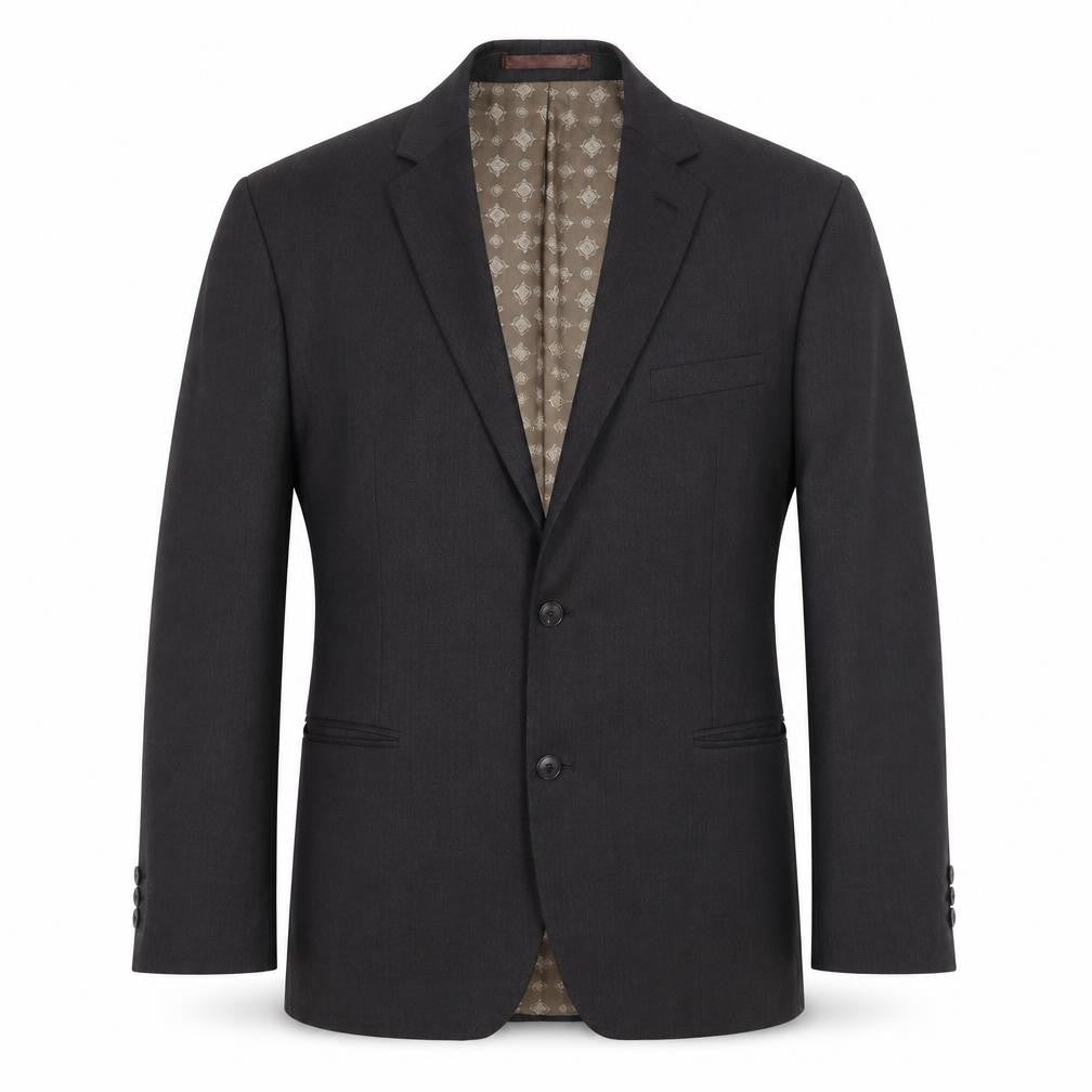 Front view of Pierre Cardin Men's Brown Blazer Jacket 44R