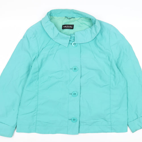 Betty Barclay Women's Green Short Jacket Size 20