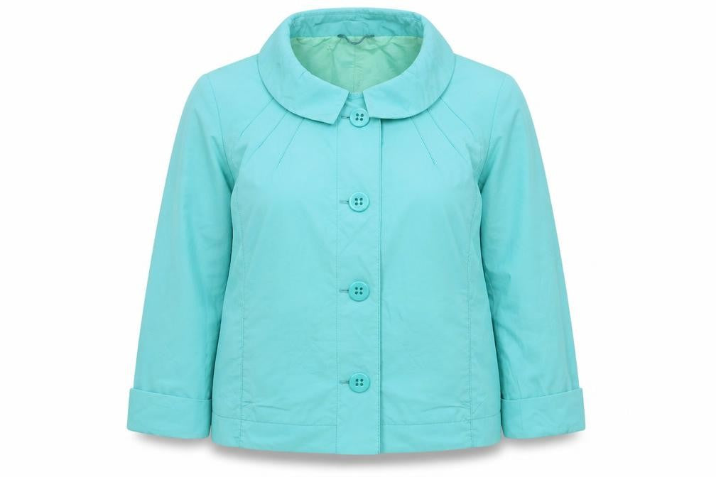 Front view of Betty Barclay Women's Green Short Jacket, size 20