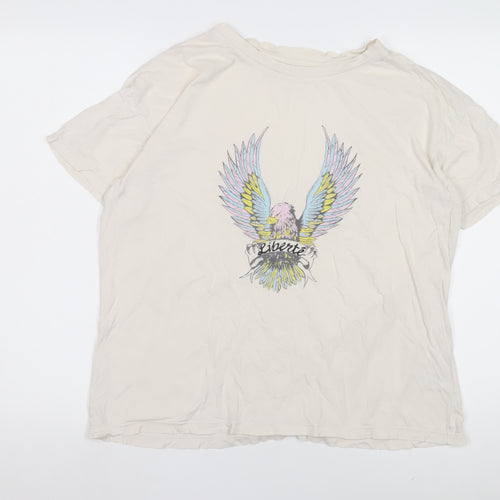 Hush Women’s White T-Shirt, Size S, 100% Cotton