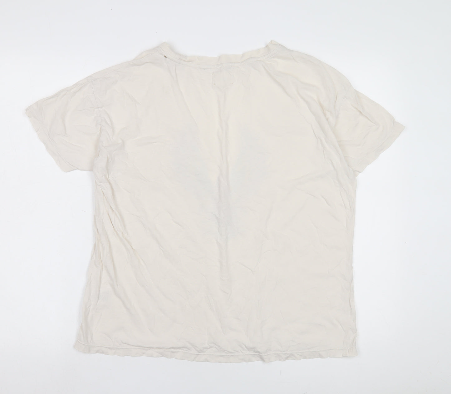 Hush Women’s White T-Shirt, Size S, 100% Cotton