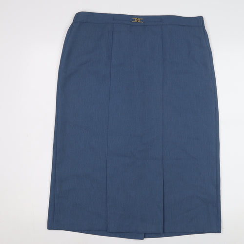 Berketex Women's Blue Knee Length Pencil Skirt Size 16
