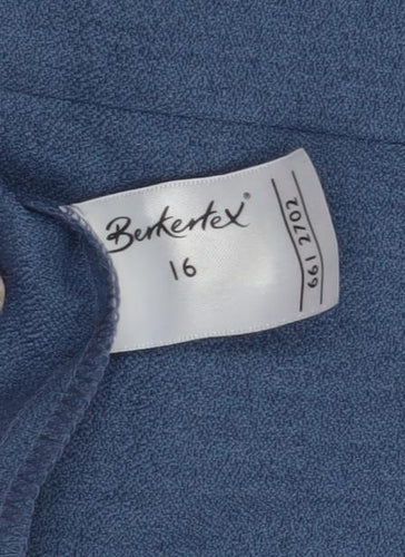 Berketex Women's Blue Knee Length Pencil Skirt Size 16