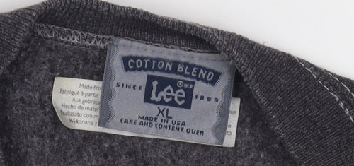 Lee Women's Grey XL Cotton Blend Sweatshirt