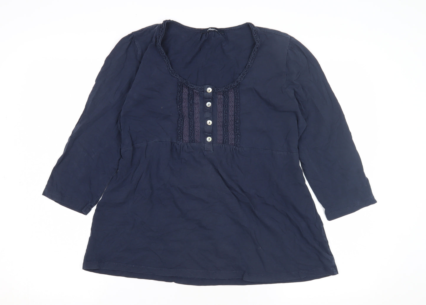 Dash Women's Blue Blouse Size 14 with Buttons