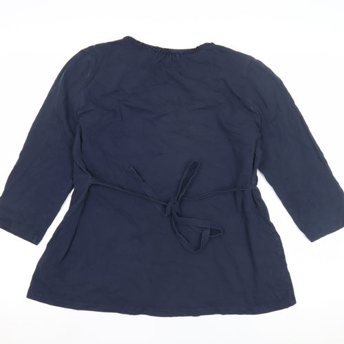 Dash Women's Blue Blouse Size 14 with Buttons