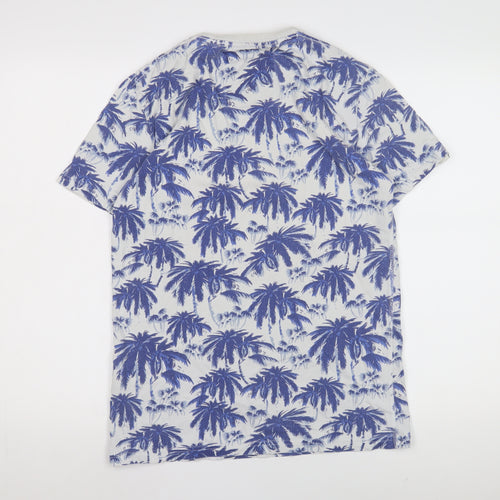 Superdry Men's Blue White Graphic T-Shirt Size S