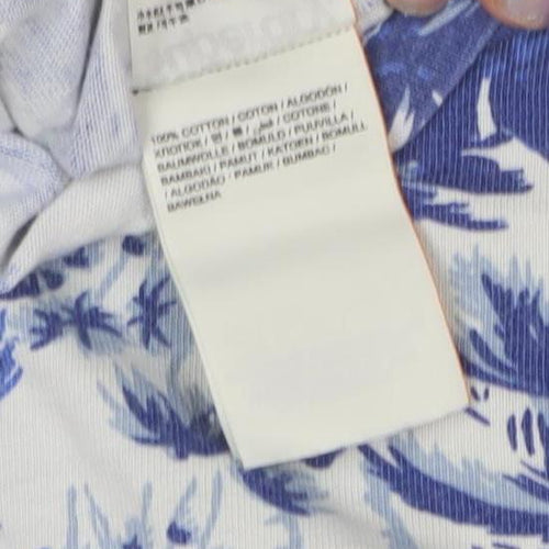 Superdry Men's Blue White Graphic T-Shirt Size S