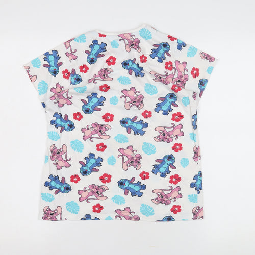 Ultimate Kids Disney Classics Girls' Stitch Graphic T-Shirt - White, 13 Years