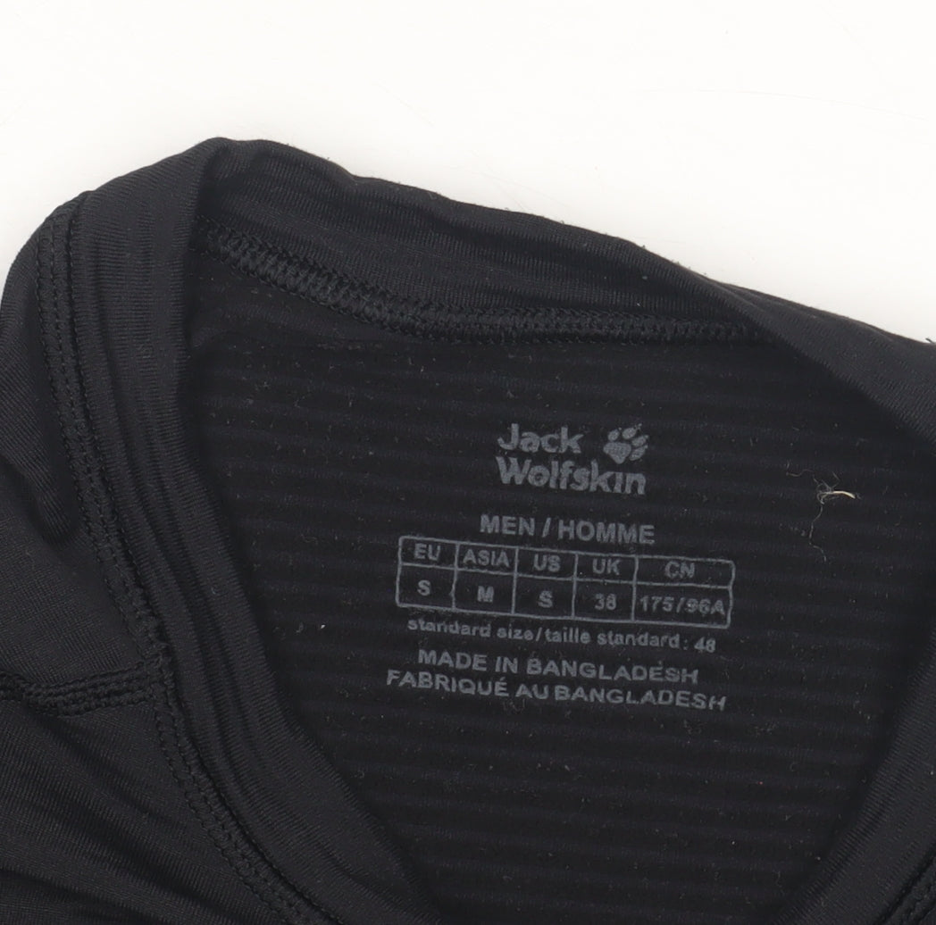 Jack Wolfskin Men's Black Crew Neck Pullover S