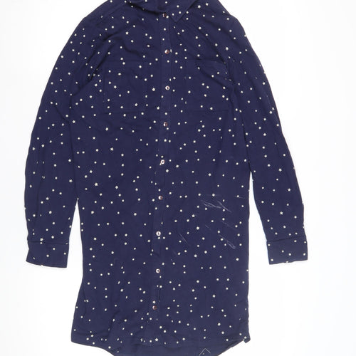 People Tree Women's Blue Star Nightshirt, Size 12