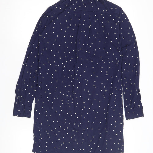 People Tree Women's Blue Star Nightshirt, Size 12