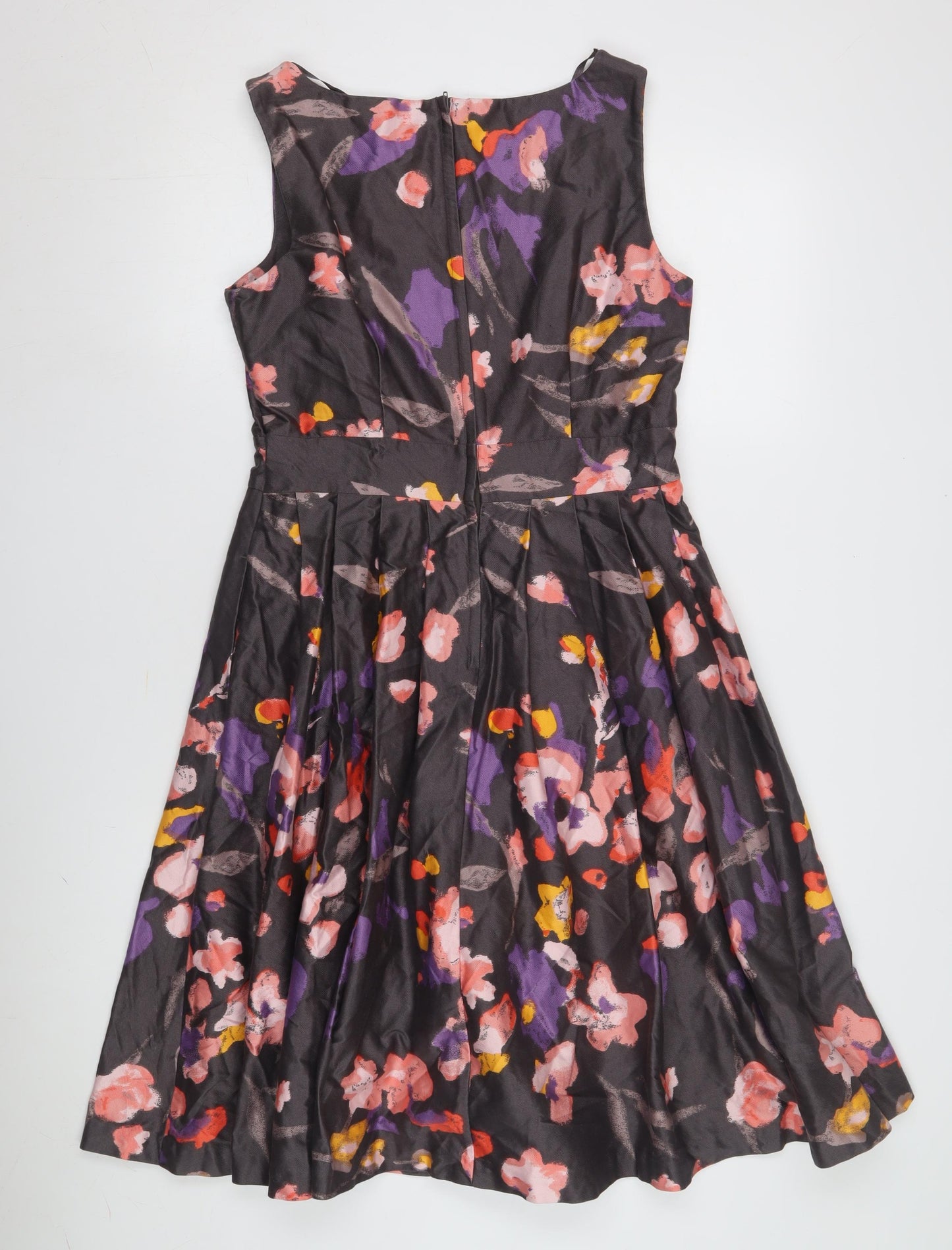 H&M Women's Multicoloured Floral A-Line Dress Size 12