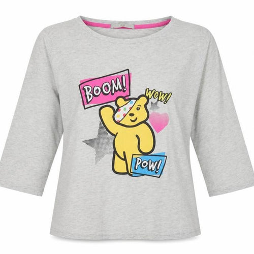 George Women's Grey Cartoon 3/4 Sleeve T-Shirt Size 12