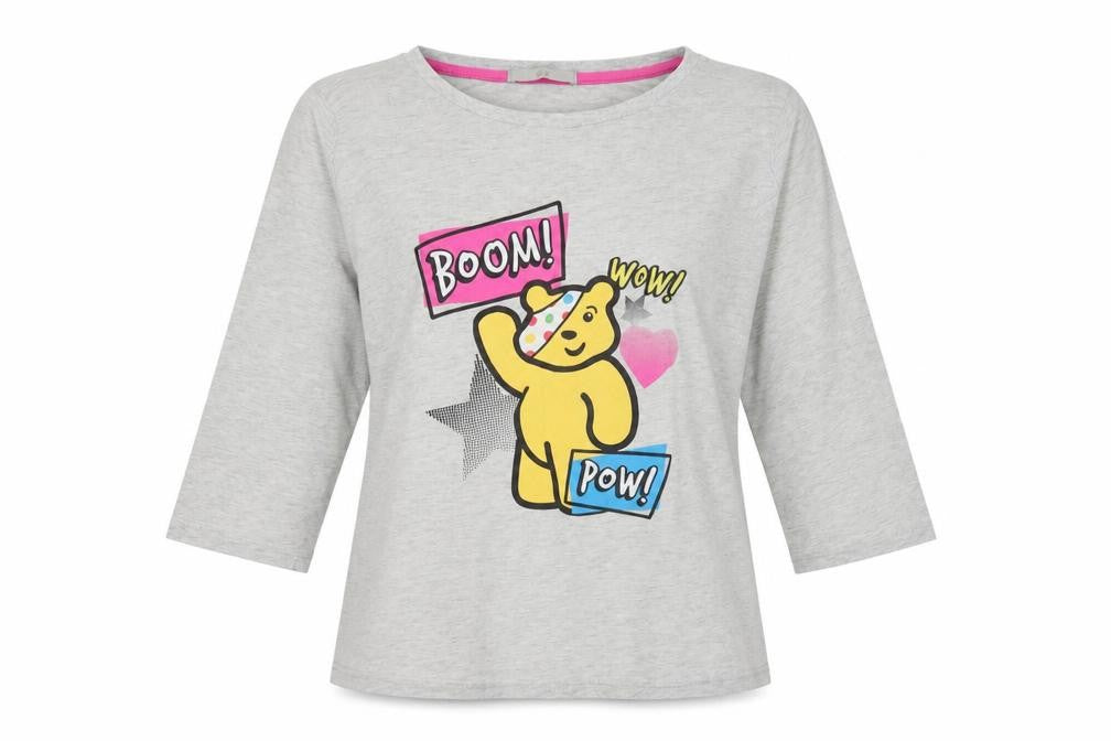 George Women's Grey Cartoon 3/4 Sleeve T-Shirt Size 12