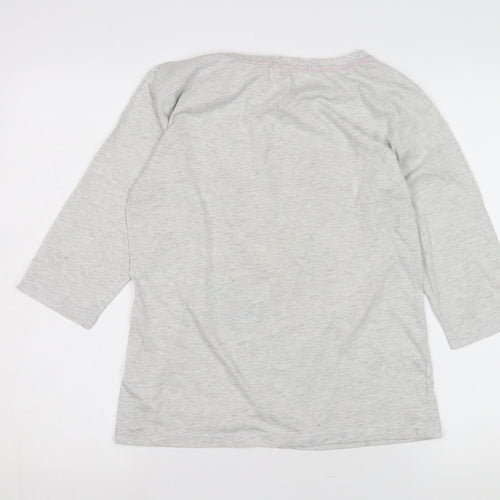 George Women's Grey Cartoon 3/4 Sleeve T-Shirt Size 12