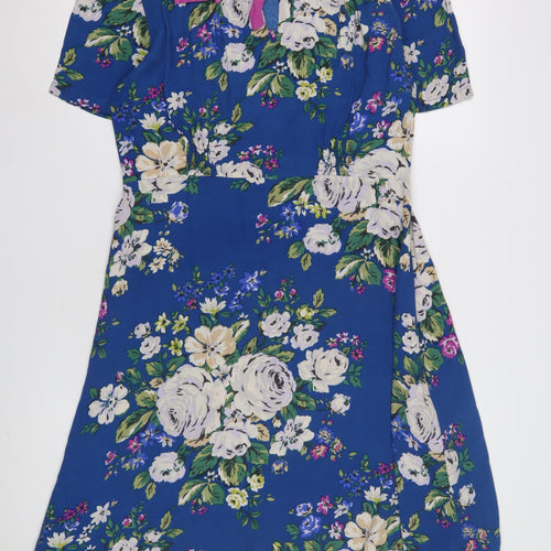 Cath Kidston Women's Blue Floral Dress Size 14