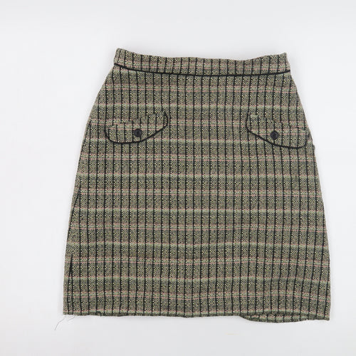 Cath Kidston Women's Check Skirt, Size 8, Multicoloured