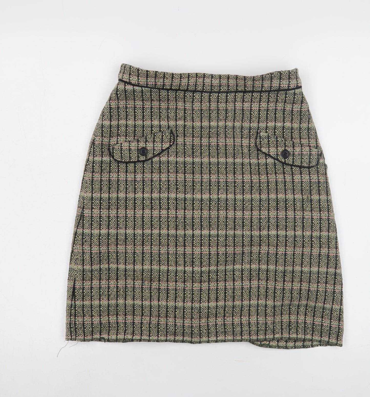 Cath Kidston Women's Check Skirt, Size 8, Multicoloured