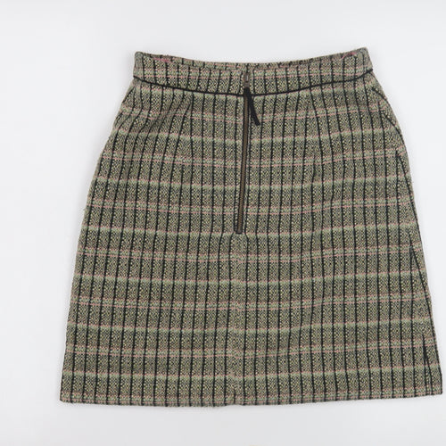 Cath Kidston Women's Check Skirt, Size 8, Multicoloured