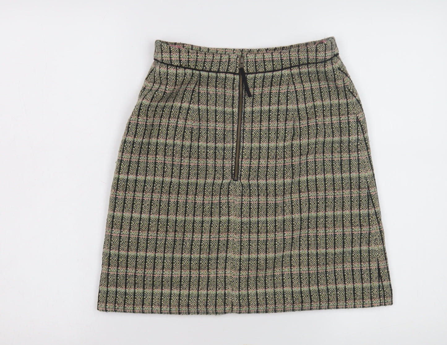 Cath Kidston Women's Check Skirt, Size 8, Multicoloured