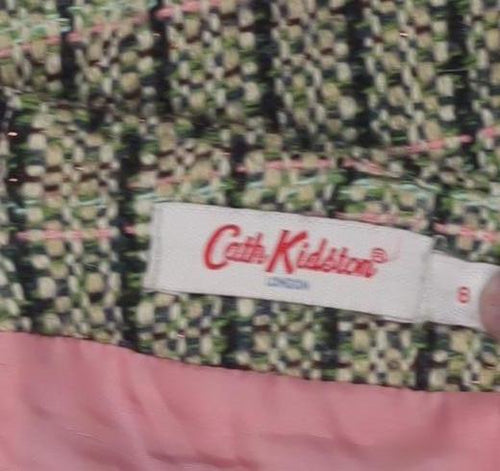 Cath Kidston Women's Check Skirt, Size 8, Multicoloured