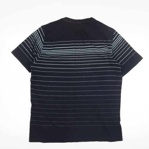 Jasper Conran Men's Black Striped T-Shirt L