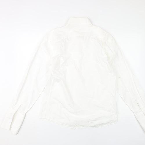 Peador Men's White Cotton Dress Shirt Size 16
