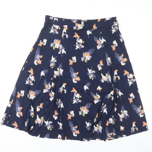 Marks and Spencer Women's Blue A-Line Skirt, Size 14