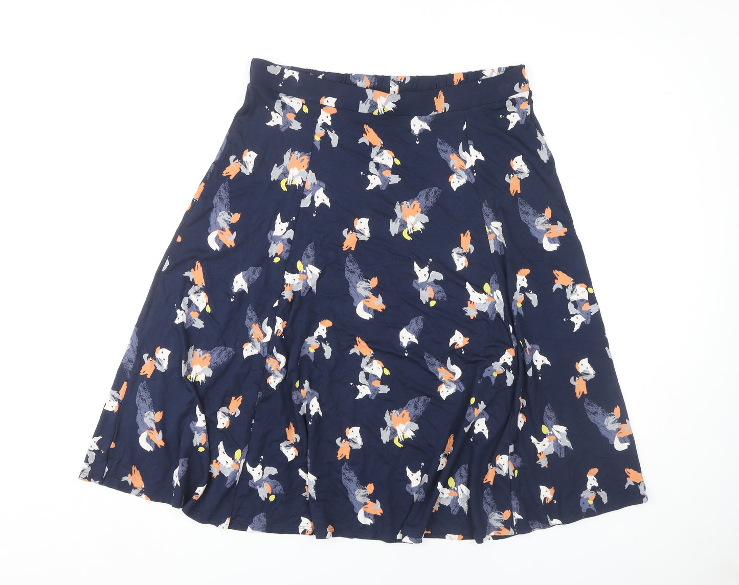 Marks and Spencer Women's Blue A-Line Skirt, Size 14