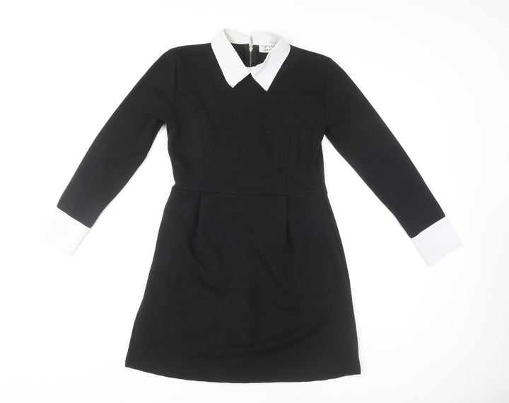 FUTURA Women's Black Collared Dress Size 10