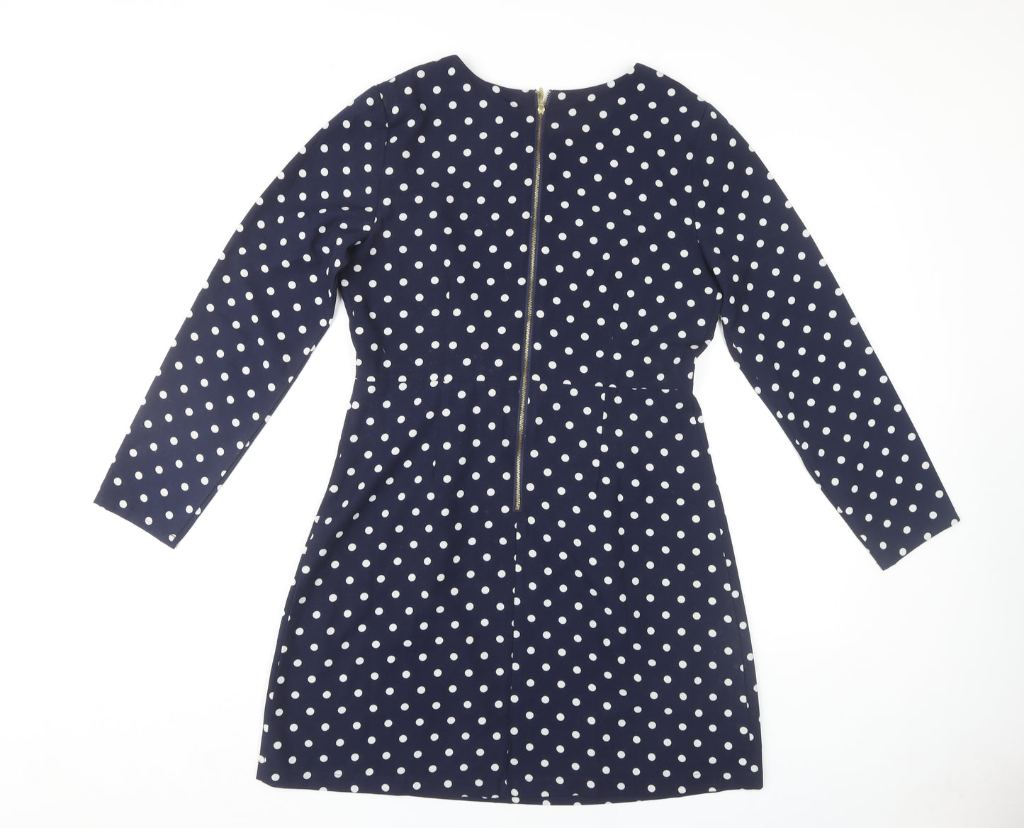 Joanie Women's Blue Polka Dot Long Sleeve Dress