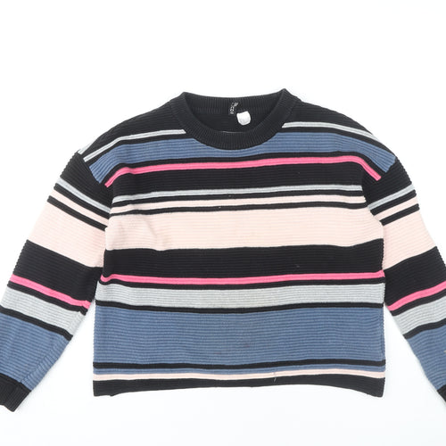 H&M Women's XS Multicoloured Striped Pullover Jumper