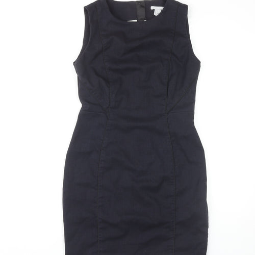 H&M Women's Black Sheath Dress Size 12 Sleeveless
