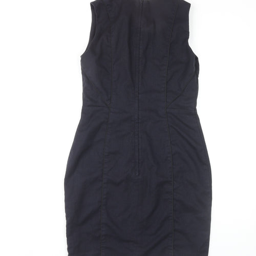H&M Women's Black Sheath Dress Size 12 Sleeveless