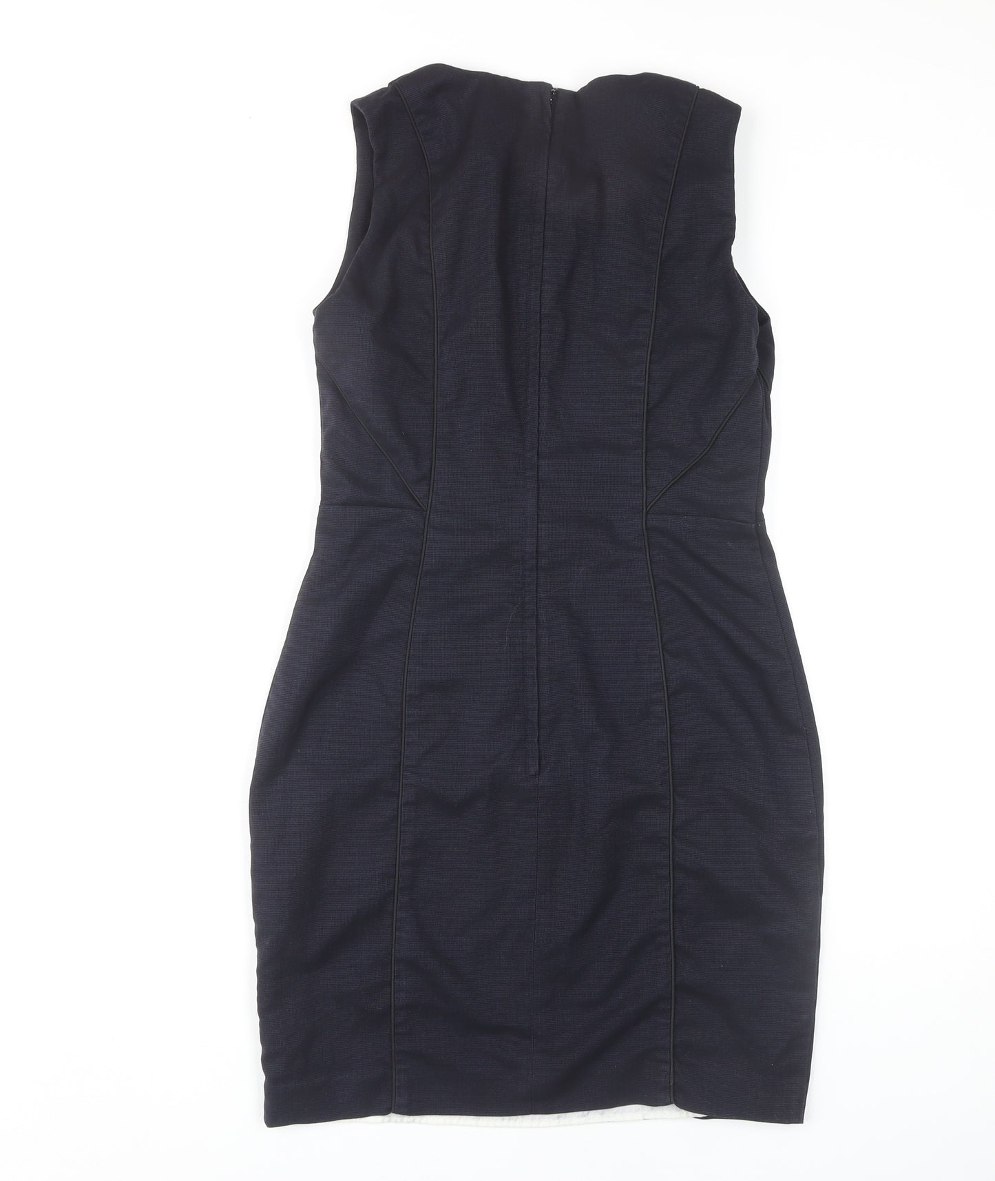 H&M Women's Black Sheath Dress Size 12 Sleeveless