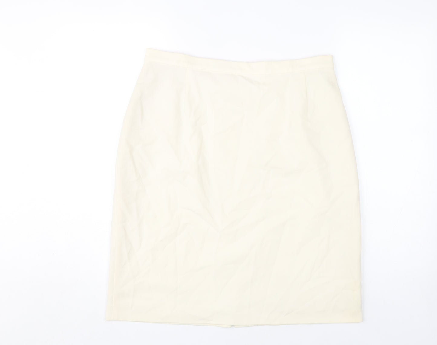 Marks and Spencer Women's Beige Pencil Skirt Size 18