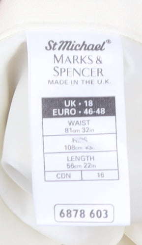 Marks and Spencer Women's Beige Pencil Skirt Size 18